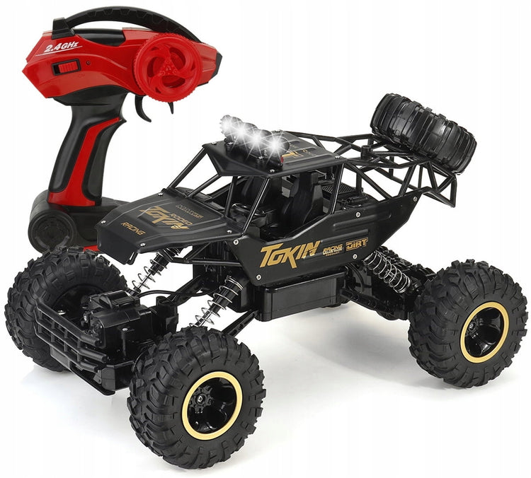 Didelis nuotoliniu būdu valdomas visureigis „Edaxe“ 4x4, metalinis, 1:12