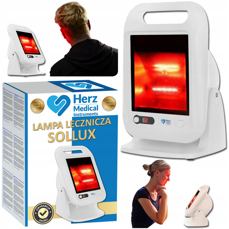 Infraraudonųjų spindulių lempa „Sollux“ Herz Medical 300 W su laikmačiu