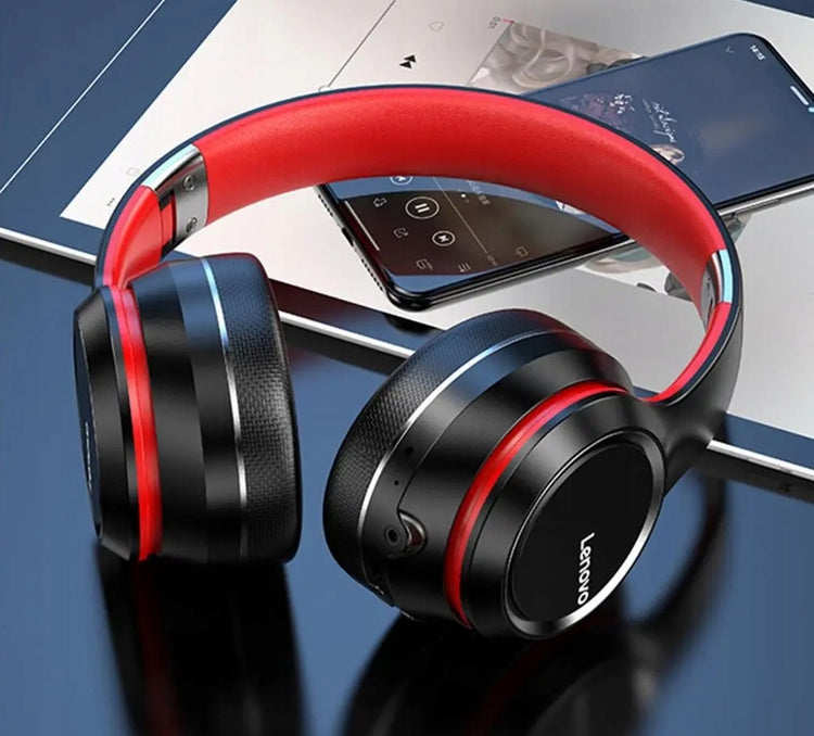 Belaidės ant ausų ausinės „Lenovo HD200“ su mikrofonu, Bluetooth 5.0