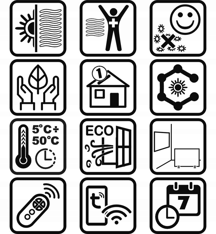 Infraraudonųjų spindulių šildytuvas „Wertberg IR 9.80“ su Wi-Fi ir pultu, 800 W – nuotrauka 3