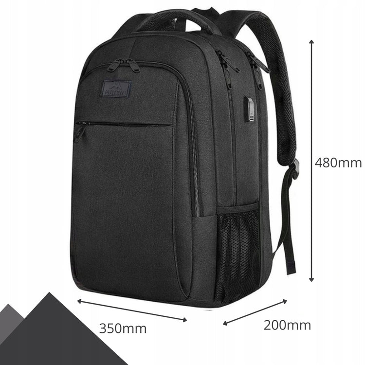Kuprinė nešiojamajam kompiuteriui „Matein“ 17,3“, 35 l, vandeniui atspari, su USB