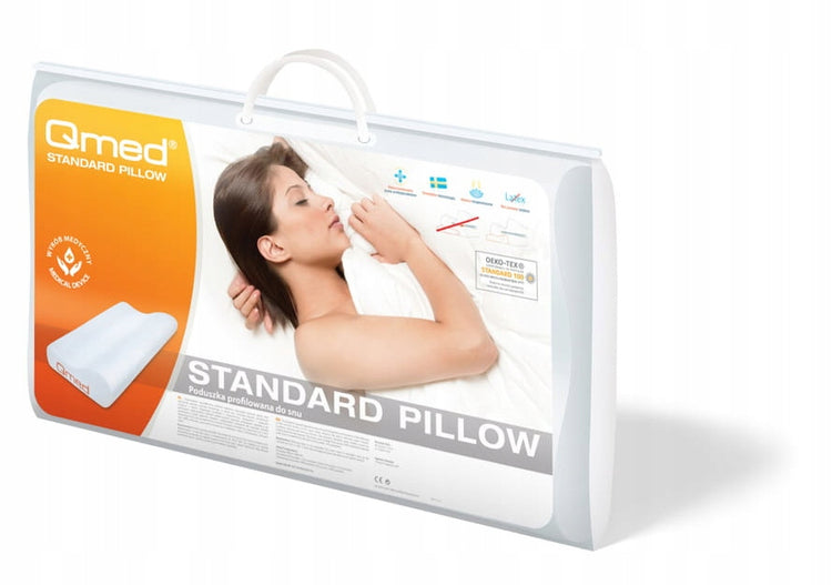 Ortopedinė profiliuota pagalvė „Qmed Standard“, memory foam, 52 × 32 cm
