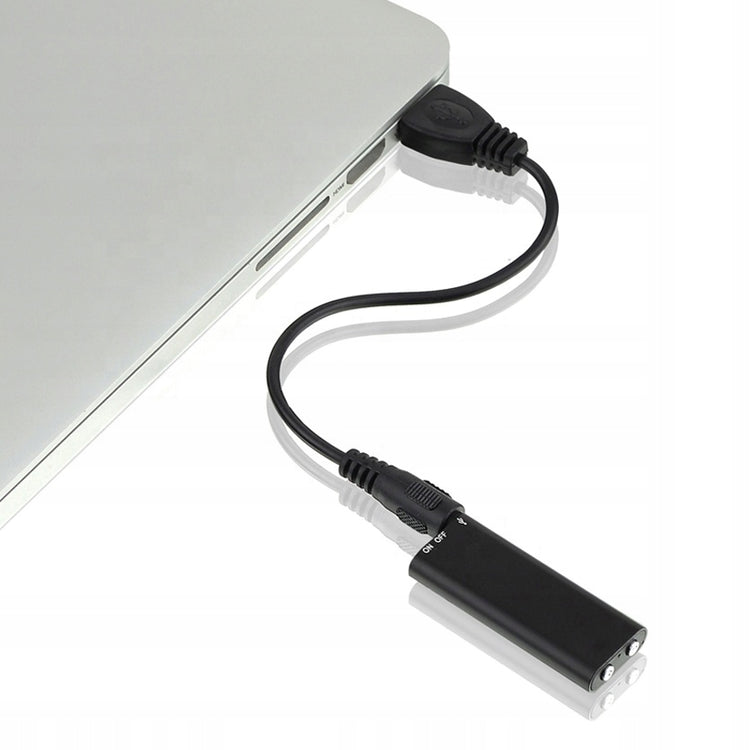 Mini diktofonas 16 GB su balso aktyvacija, iki 200 val. įrašo