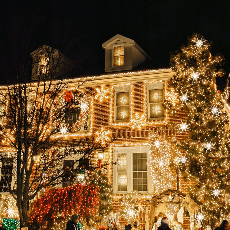Lauko kalėdinė girlianda „Springos“ 500 LED su blyksniu, 40 m, šiltai balta, IP44