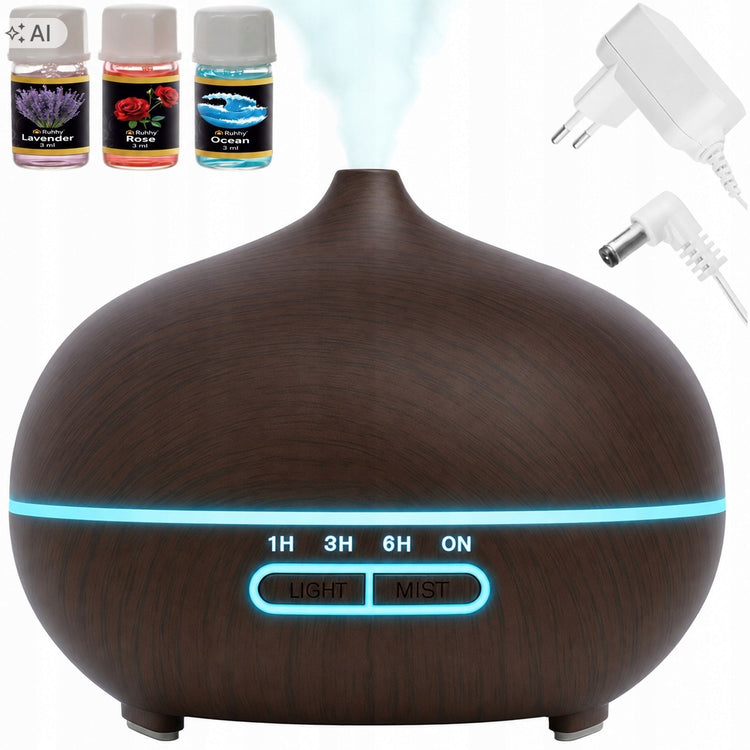 Ultragarsinis aromaterapijos difuzorius su LED apšvietimu – nuotrauka 1