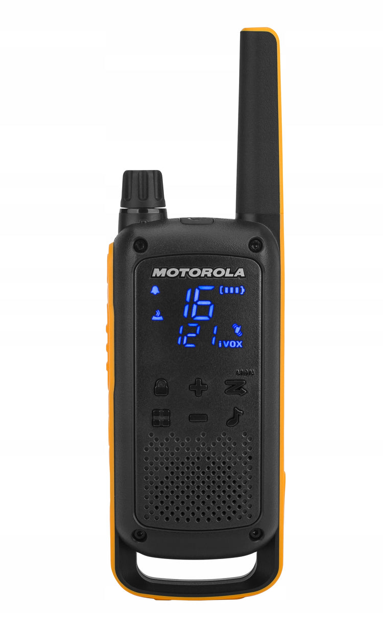 Racijos „Motorola T82 Extreme“ PMR446, IPx4, 2 vnt., iki 10 km