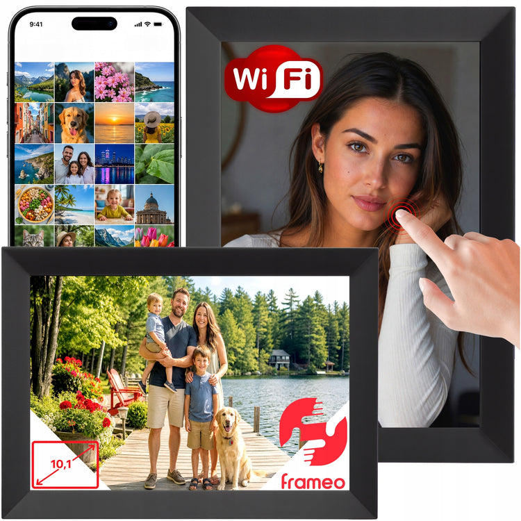 Skaitmeninis nuotraukų rėmelis „Blow“ 10,1", Wi-Fi, Frameo programėlė