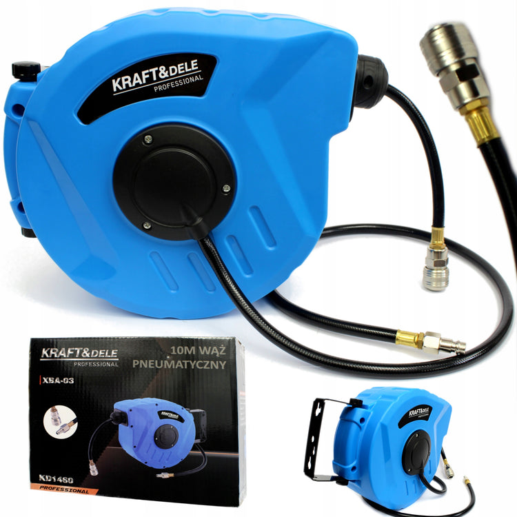 Pneumatinė žarna su automatine rite „Kraft&Dele KD1461“, 20 m, 9,5 × 15 mm
