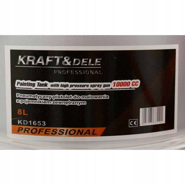 Pneumatinis dažymo agregatas su 8 l baku „Kraft&Dele KD1653“