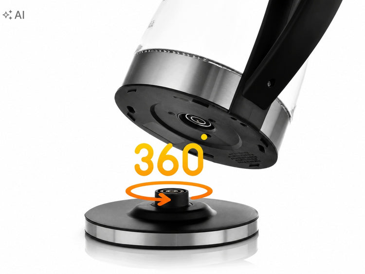 Stiklinis elektrinis virdulys su LED apšvietimu, 2 l, 2200 W – nuotrauka 5