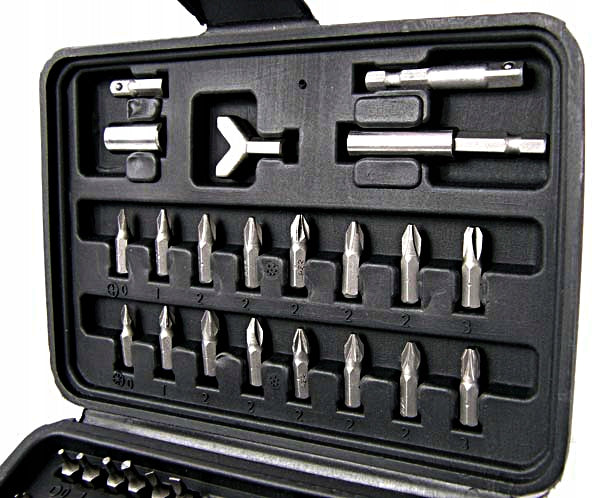 Antgalių rinkinys „Kraft&Dele KD10264“, 100 vnt., Torx, PH, PZ, plokšti ir kt., 1/4“