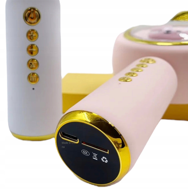 Belaidis Bluetooth karaoke mikrofonas su kolonėle „Zuikutis“ vaikams