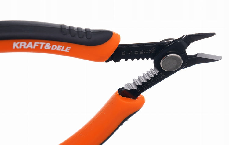 Tikslios kirpimo replės su gnybtų užspaudimu „Kraft&Dele KD10691“, 140 mm