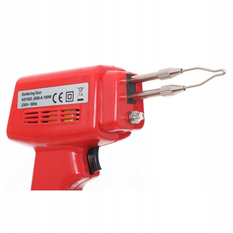 Transformatorinis lituoklis-pistoletas „Kraft&Dele KD1503“, 100 W, su LED, alavu ir kanifolija