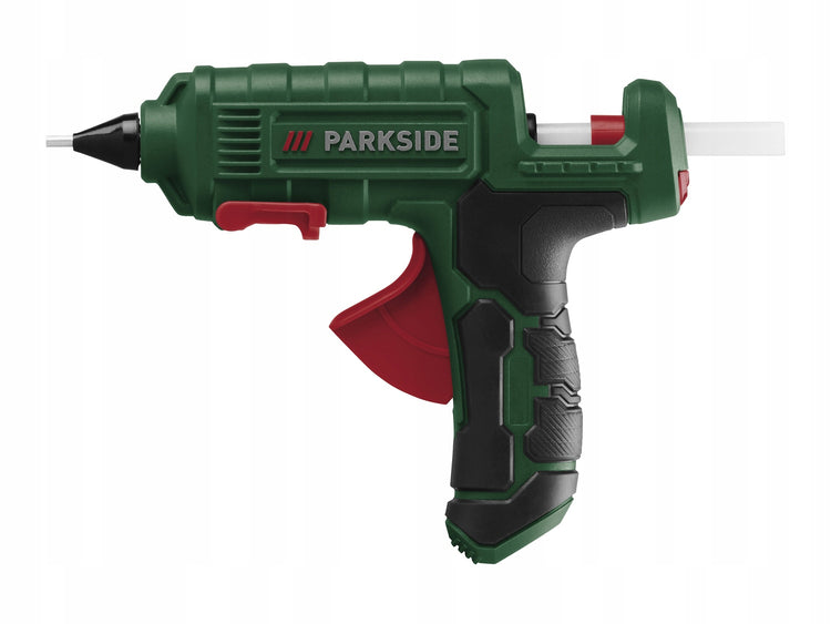 Karštų klijų pistoletas „Parkside PHP 500“ su stotele ir klijų lazdelėmis, 11 mm