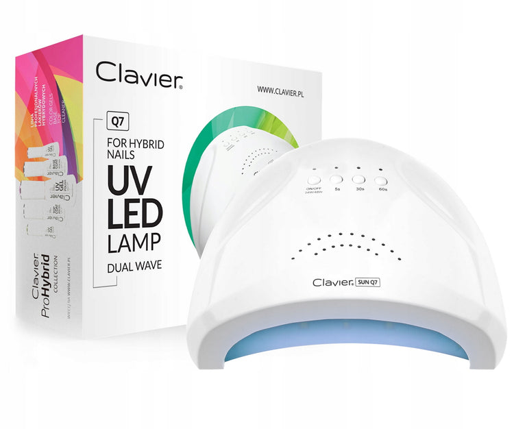 UV LED nagų lempa „Clavier Q7“ su veidrodiniu dugnu, 48 W – nuotrauka 1