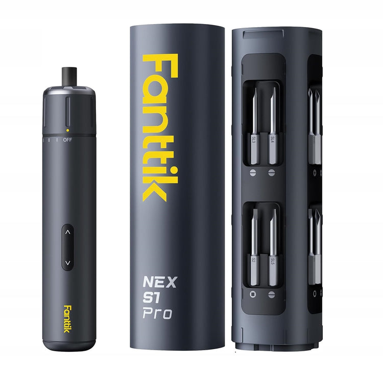 Elektrinis tikslusis atsuktuvas „Fanttik S1 Pro“ su 16 antgalių, USB-C