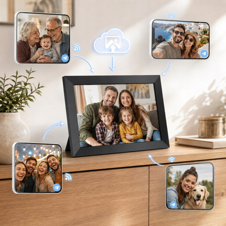 Skaitmeninis nuotraukų rėmelis 10,1" su liečiamuoju ekranu, Frameo, 32 GB