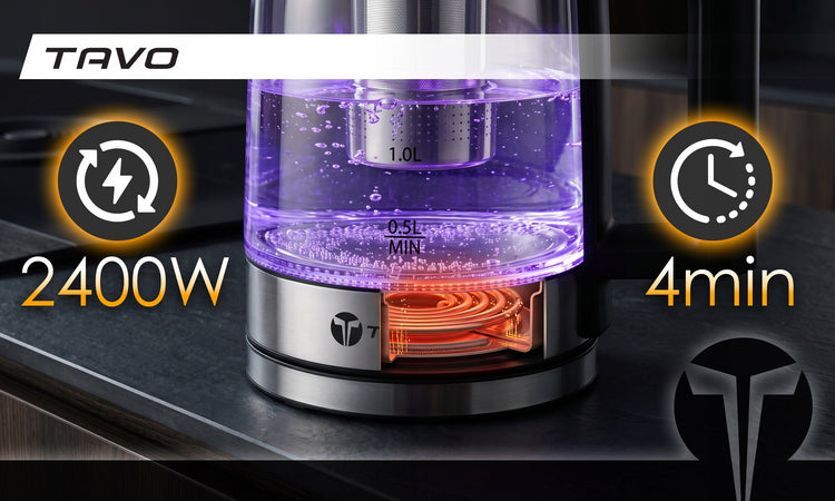 Elektrinis virdulys „TAVO BOIL702“, 1,8 l, 2400 W, su LED apšvietimu – nuotrauka 3