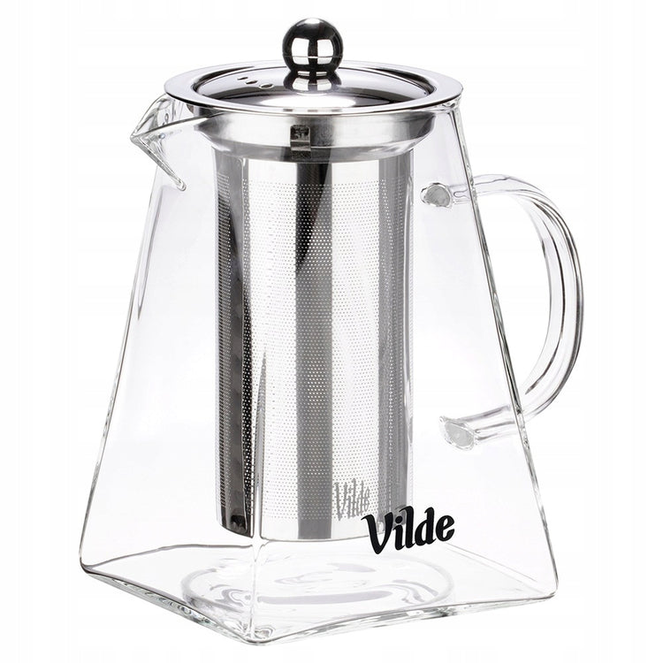 Stiklinis arbatinukas su sieteliu „Vilde“, 920 ml