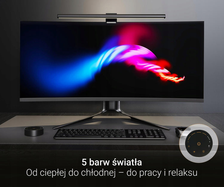 LED monitoriaus šviestuvas „Silver Monkey LB300“ su pulteliu ir šviesos jutikliu