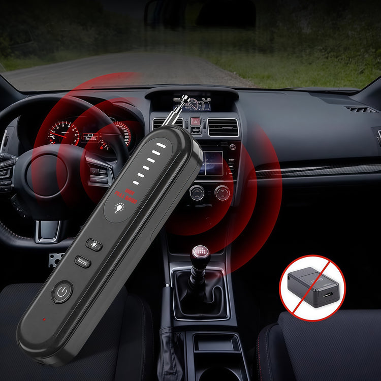 Slaptų kamerų, pasiklausymo įrangos ir GPS sekiklių detektorius „Anytech“