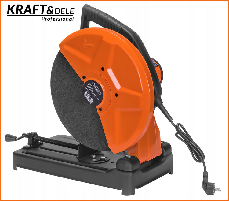 Metalo pjovimo staklės „Kraft&Dele KD553-P“, 2900 W, 355 mm, su 2 papildomais DeWalt diskais