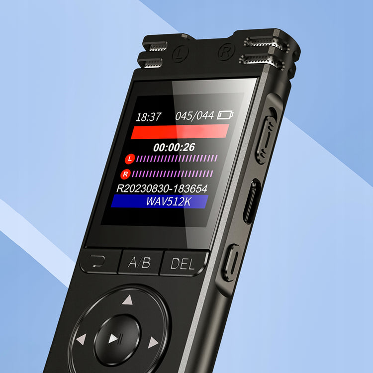 Profesionalus skaitmeninis diktofonas „Renew Force“, 32 GB, stereo, su balso aktyvacija