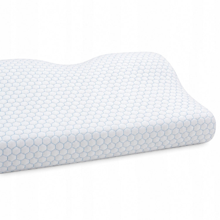 Ortopedinė profiliuota pagalvė miegoti ant šono ir pilvo, memory foam