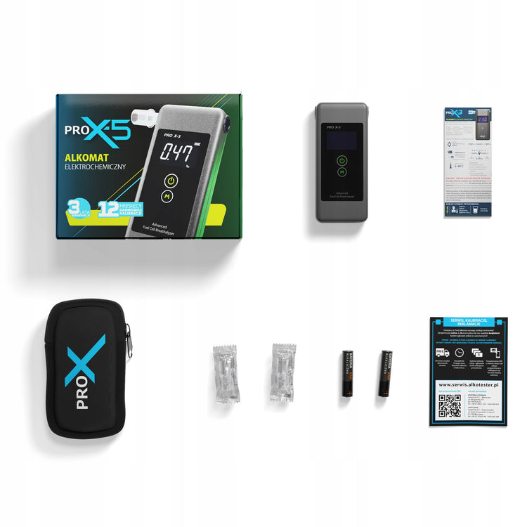 Elektrocheminis alkotesteris „PRO X-5“ su kalibravimu