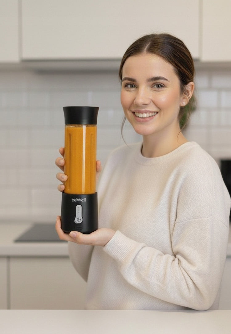 Belaidis nešiojamas glotnučių trintuvas „beWell“, USB, 500 ml