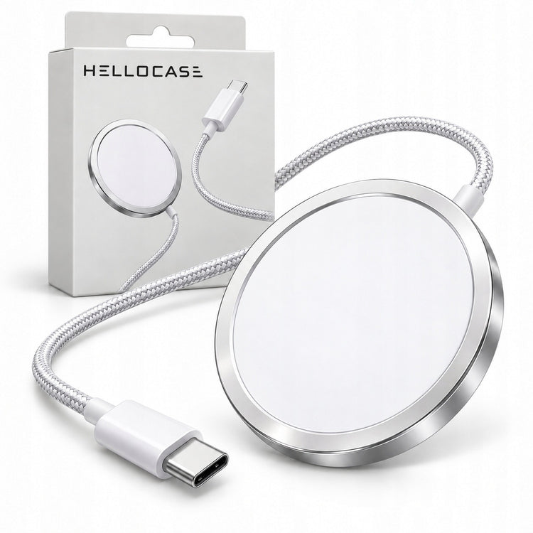 Magnetinis indukcinis kroviklis „Hello Case“ MagSafe 15 W, baltas, 1 m