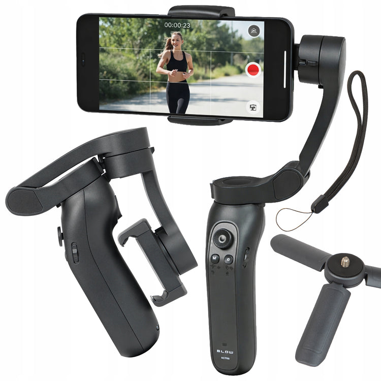 Sulankstomas 3 ašių telefono stabilizatorius (gimbal) „Blow BG700“