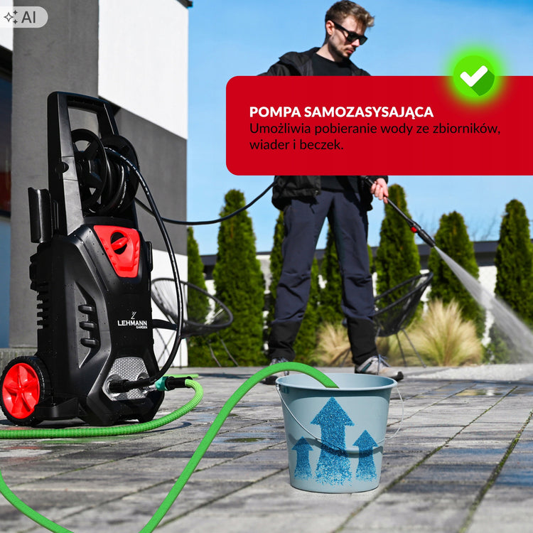 Aukšto slėgio plovykla „Lehmann“ su turbo antgaliu ir putokliu, 260 bar – nuotrauka 3