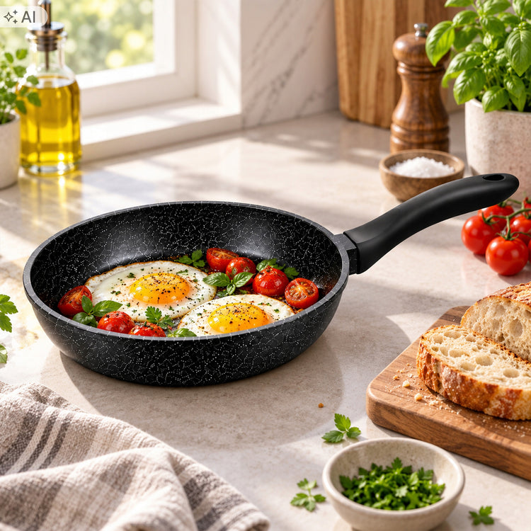 Marmurinės dangos puodų ir keptuvių rinkinys „Zilner Premium Swiss“, 12 dalių