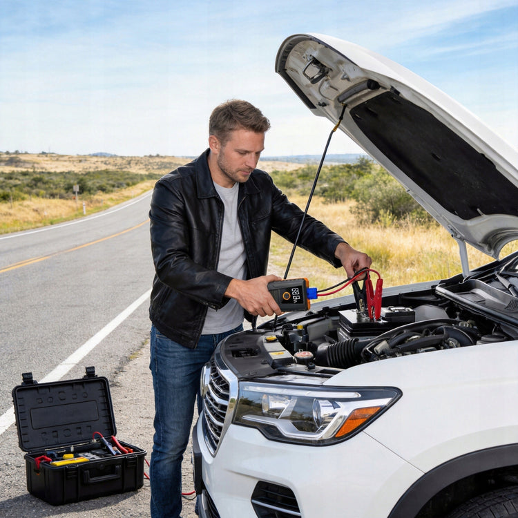 Automobilio užvedimo įrenginys „Kraft&Dele KD5491“, 800 A, 28000 mAh, atsparus kritimams