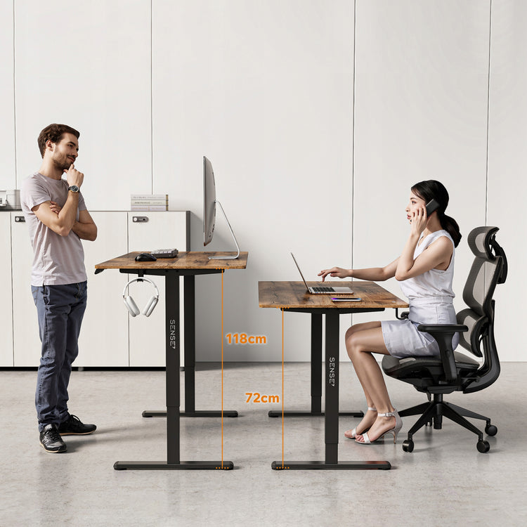 Elektra reguliuojamo aukščio stalas „SENSE7“ 140 × 70 cm, 72–118 cm