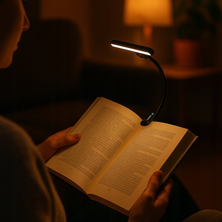 Įkraunama skaitymo lemputė su segtuku „Supero“, 24 LED, sukama 360°