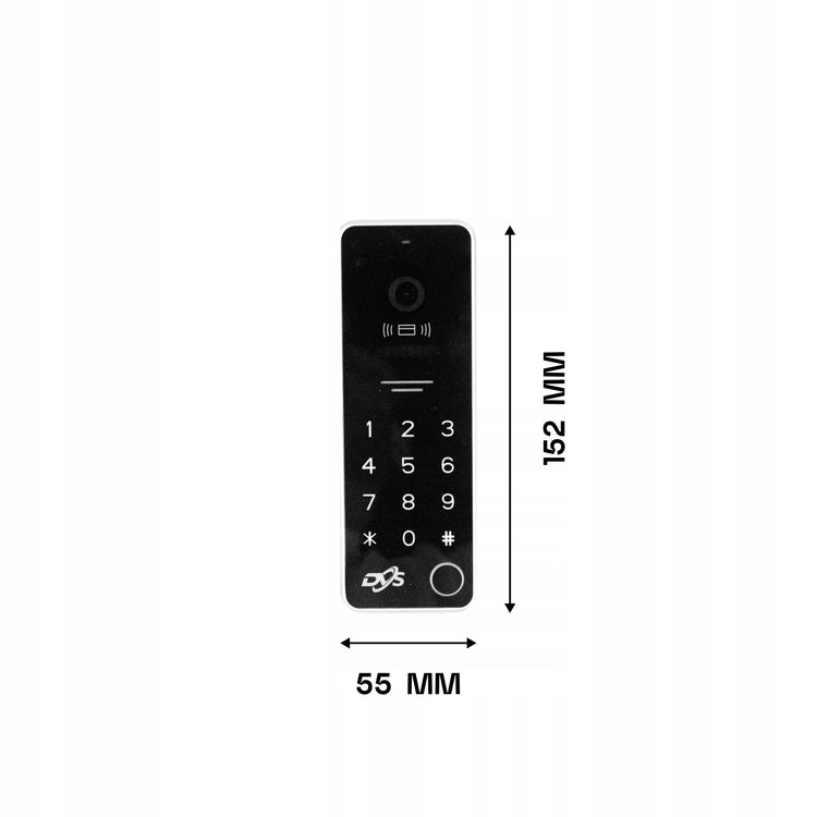 Wi-Fi vaizdo telefonspynė „DVS“ su 7" liečiamuoju ekranu ir RFID, juoda – nuotrauka 2