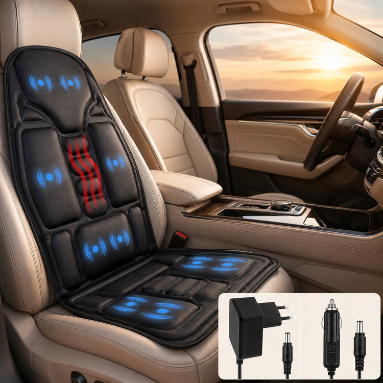 Masažinis kilimėlis su šildymu automobiliui ir biurui „Masuletto Thermo Relax V5 PRO“