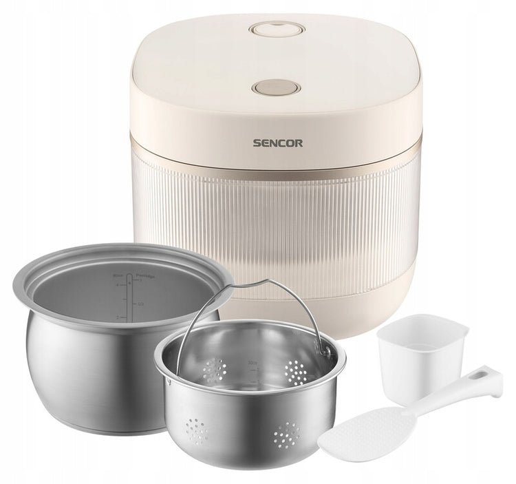 Ryžių viryklė „Sencor SRM 2000WH Low Carb“, 2 l, 500 W, 10 programų
