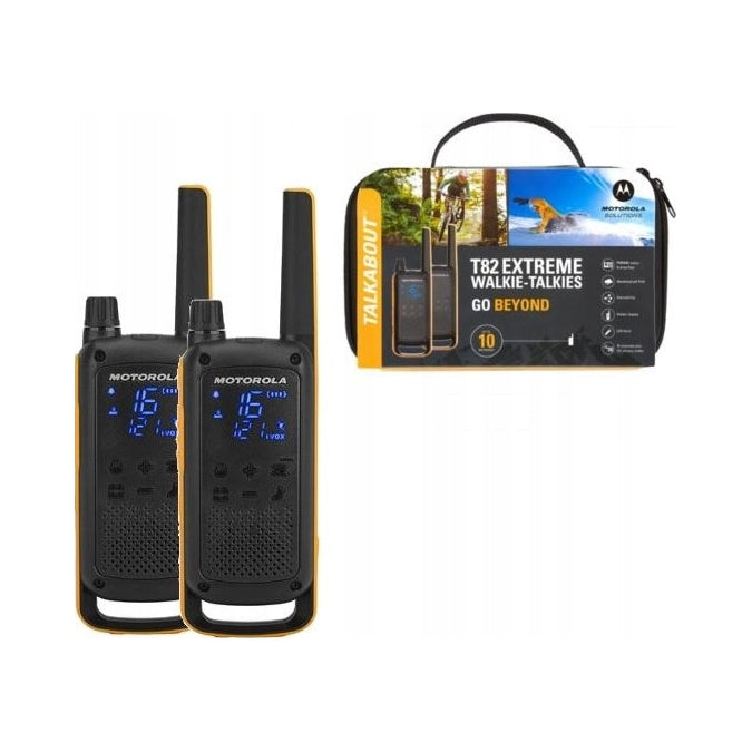 Racijos „Motorola T82“ PMR446, 2 vnt., iki 10 km