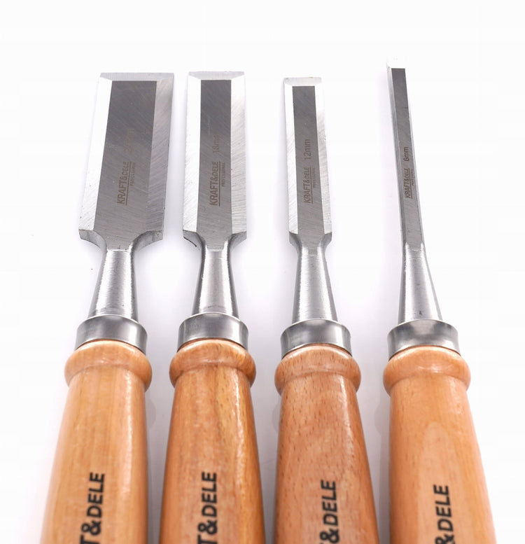 Staliaus kaltų rinkinys „Kraft&Dele KD11770“, 4 vnt., 6–24 mm