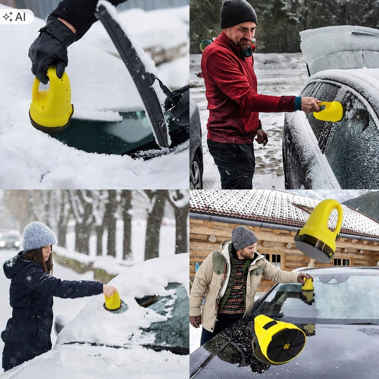 Elektrinis belaidis automobilio stiklo ledo grandiklis, įkraunamas