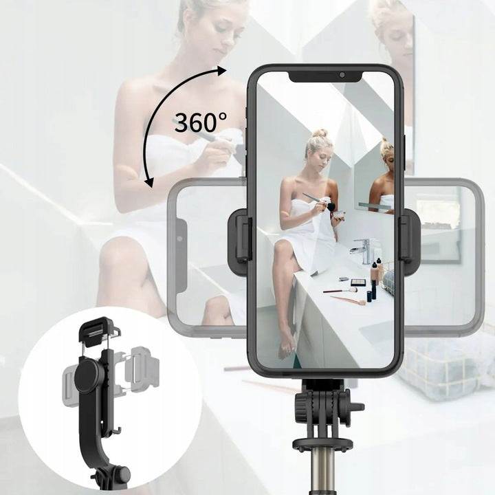 Asmenukių lazda-trikojis „KREOleo“ su Bluetooth pultu, iki 102 cm, balta