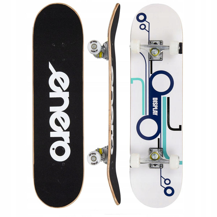Klasikinė medinė klevo riedlentė „Enero“ su ABEC-7 guoliais, 79 cm, juoda