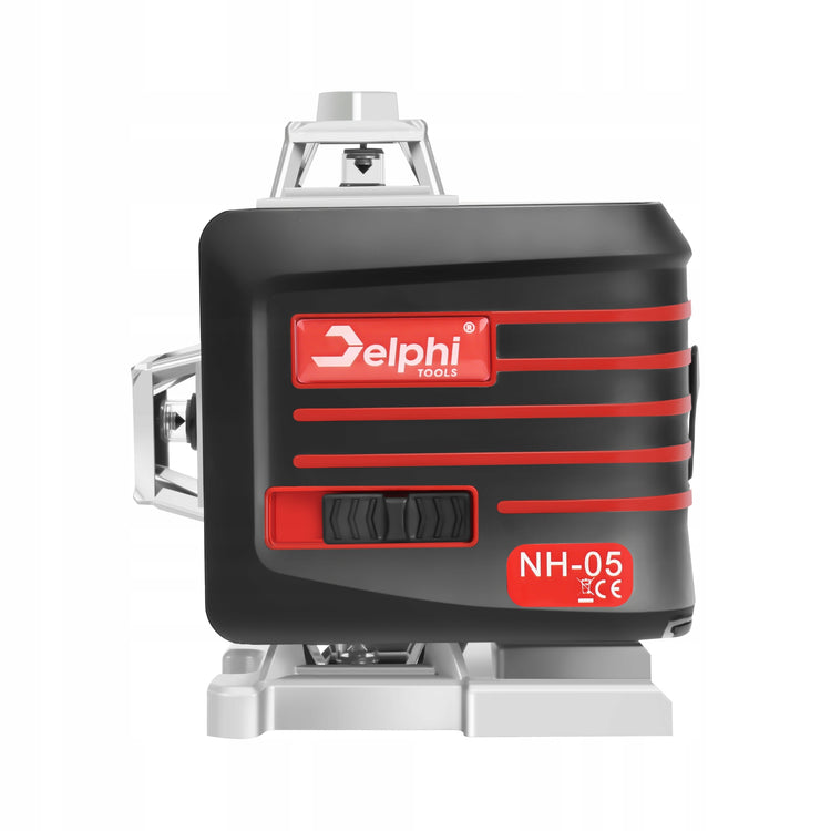 Lazerinis nivelyras „Delphi Tools“ 4D, 16 žalių linijų, su USB-C akumuliatoriumi