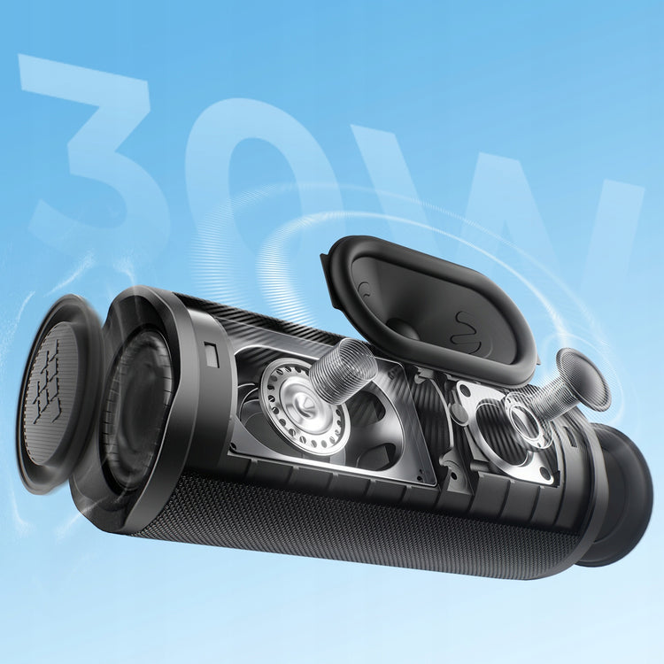 Nešiojama Bluetooth kolonėlė „Tronsmart Mirtune C3“, 30 W, IPX7, juoda