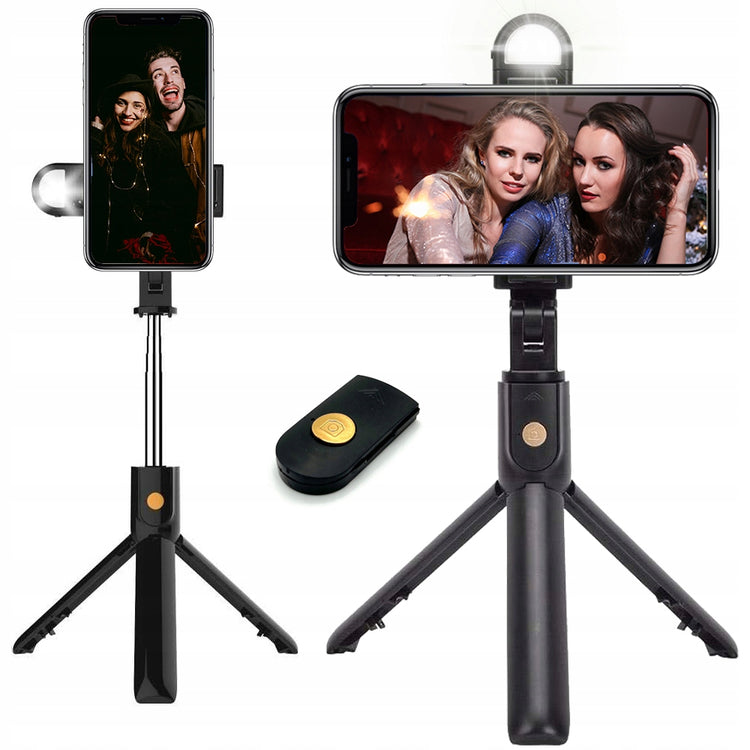 Asmenukių lazda-trikojis su LED apšvietimu „Webski K10S“, Bluetooth pultas