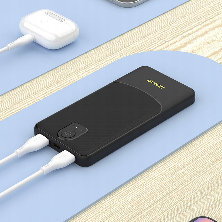 Išorinė baterija „Dudao“ 20000 mAh su 2 USB-A jungtimis